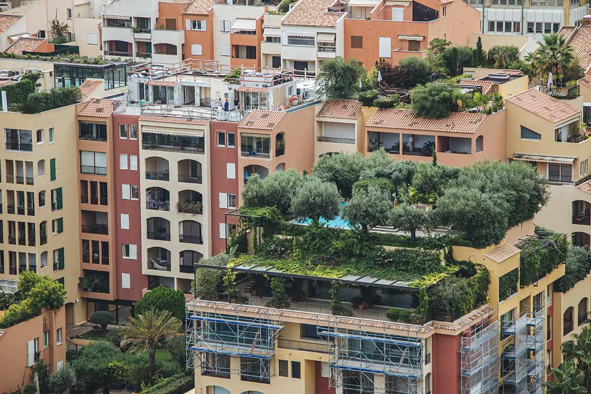 edificios comunitarios de un barrio donde se rigen por la ley de propiedad horizontal